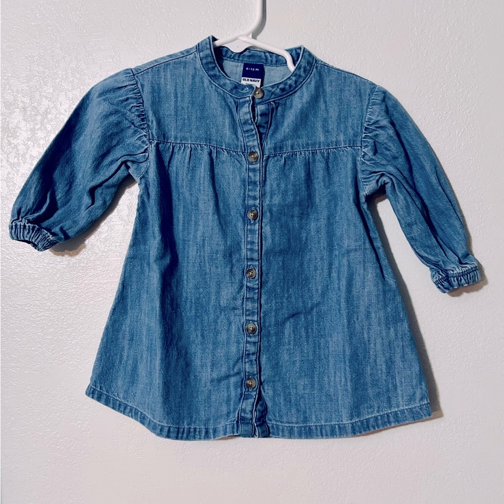 Old Navy Denim Dress 6-12 months